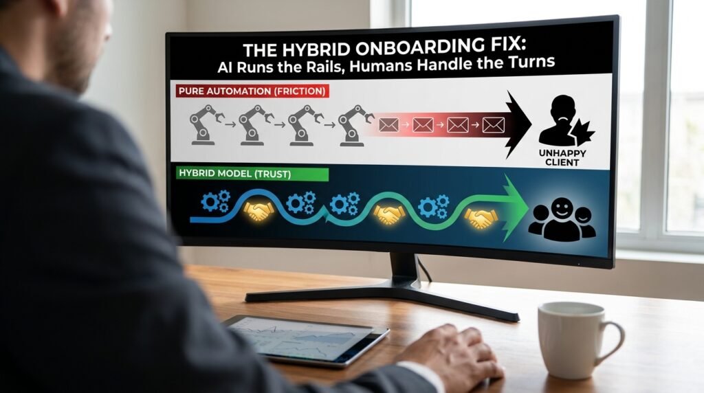 risks of fully automating client onboarding with AI