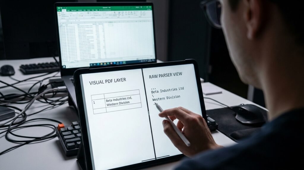 fix PDF formatting errors for AI data extraction