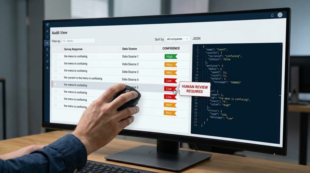 How to use AI to group unstructured survey responses in spreadsheets