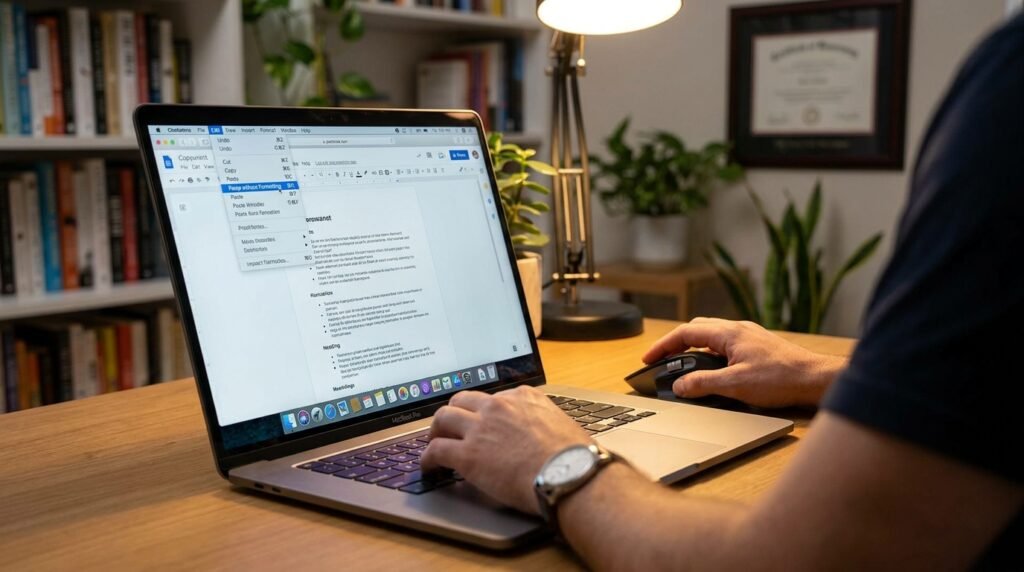 Why copying AI output directly into word processors breaks your formatting