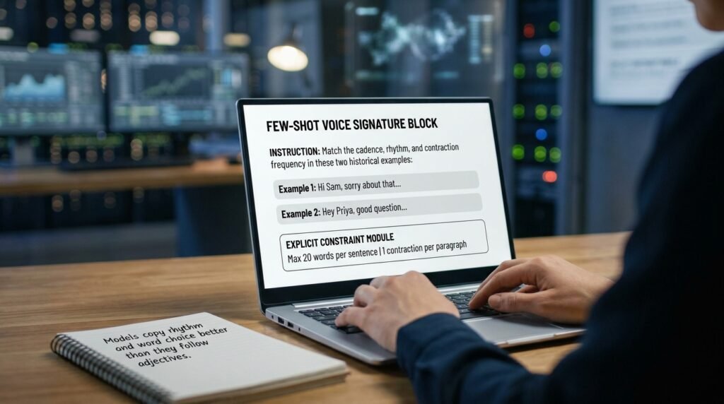 structure chatgpt prompts email replies